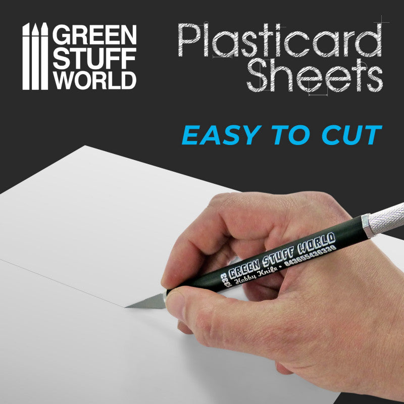 ABS Plasticard - Plain Combo Pack - 0.5mm, 1mm, 2mm