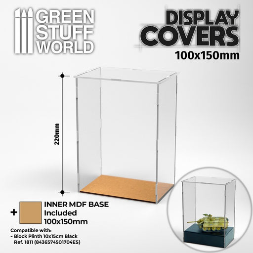 Acrylic Display Cover - 15x10cm (22cm High)