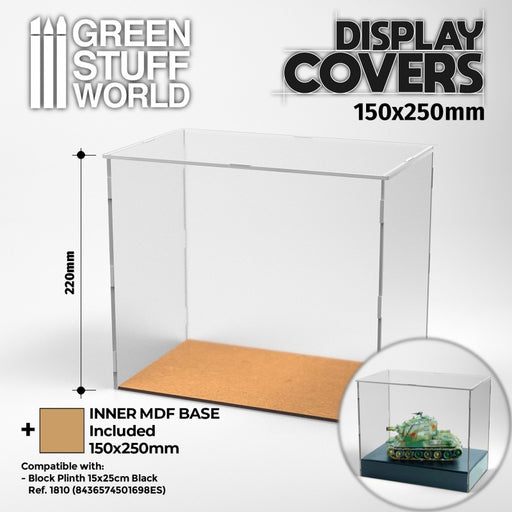 Acrylic Display Cover - 20x15cm (22cm High)