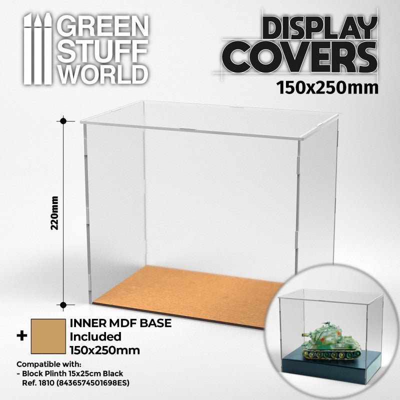 Acrylic Display Cover - 20x15cm (22cm High)