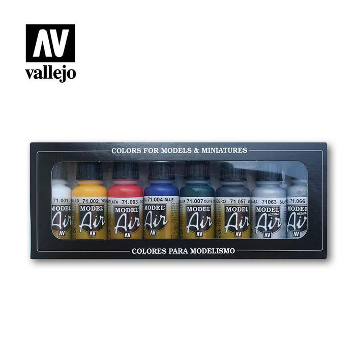 Vallejo Model Air Set - Basic Colors (8)