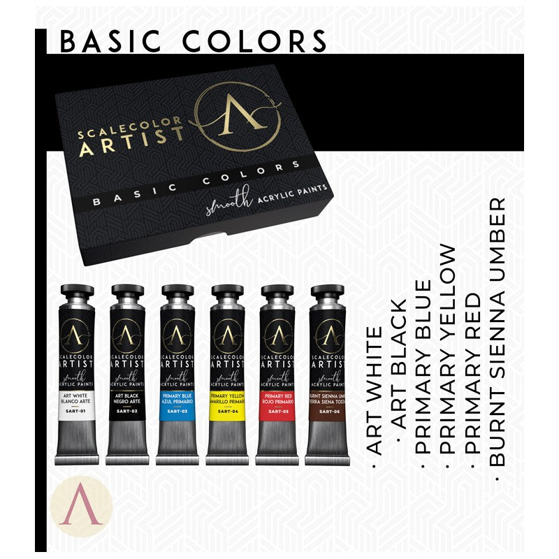 Scale75 - Smooth Acrylic Paints - Basic Colours SSAR-001
