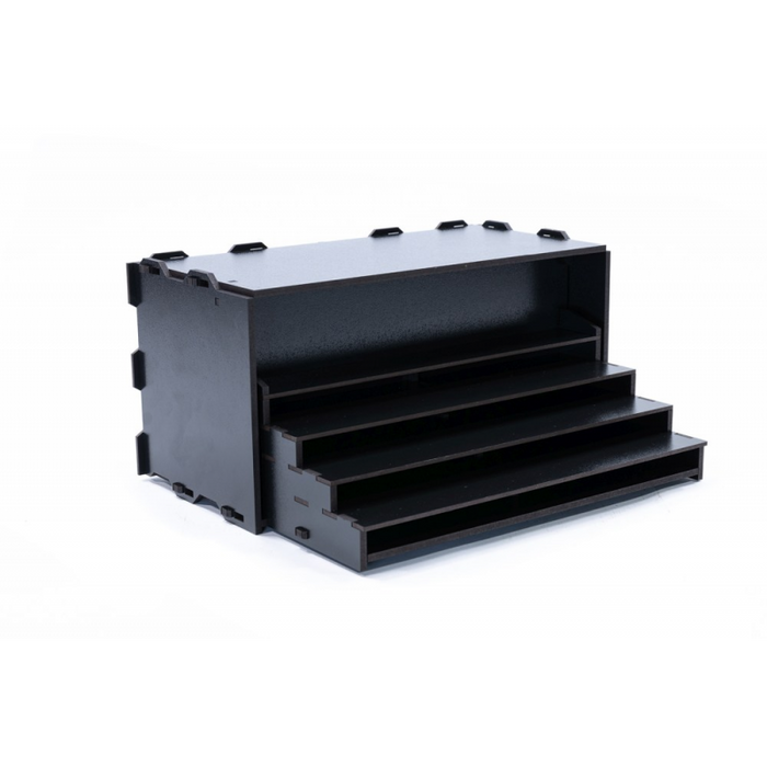Black Paint Rack: Extendable color shelf (Granstand)