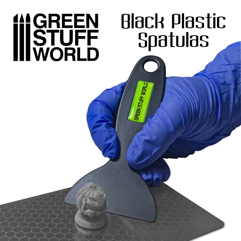 Black Plastic Spatulas for 3D Printers