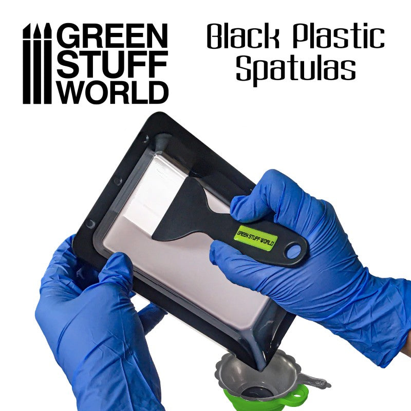 Black Plastic Spatulas for 3D Printers