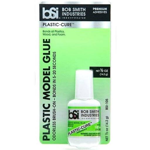 BSI Plastic-Cure Brush On Gap Filling Super Glue - (0.5oz)