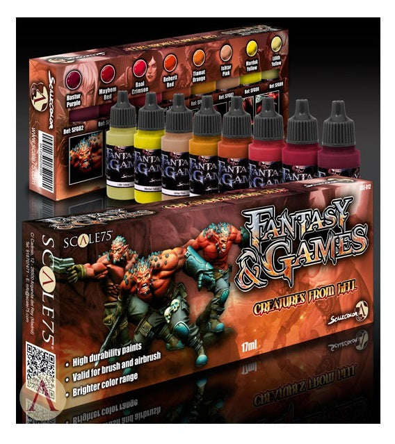Scale75 - Creatures From Hell Paint Set SSE-014
