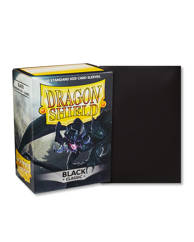 Dragon Shield - Classic Sleeves (Standard Size) - 100 Black Sleeves