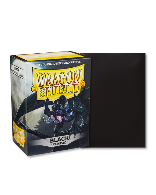 Dragon Shield - Classic Sleeves (Standard Size) - 100 Black Sleeves