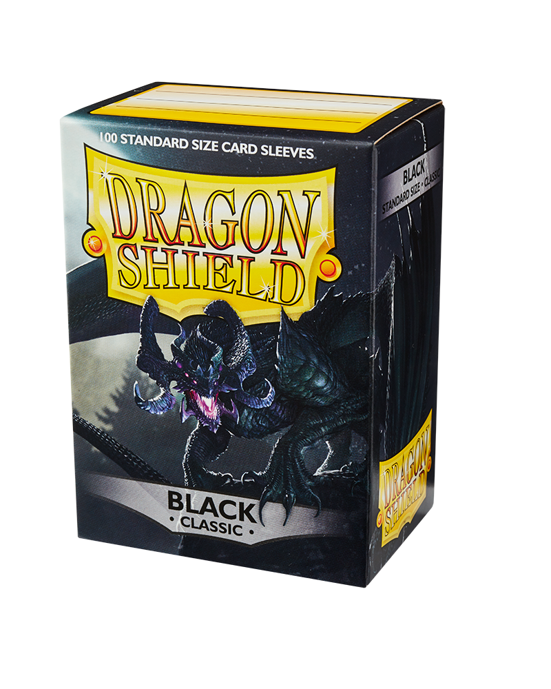 Dragon Shield - Classic Sleeves (Standard Size) - 100 Black Sleeves