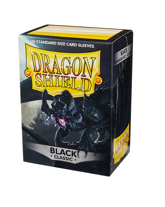 Dragon Shield - Classic Sleeves (Standard Size) - 100 Black Sleeves
