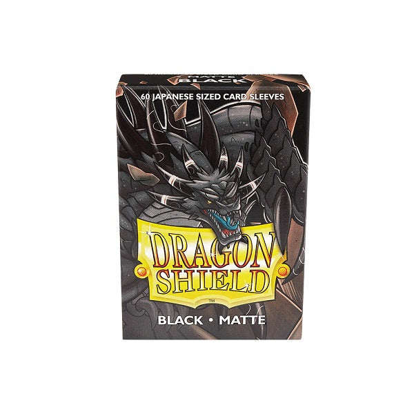 Dragon Shield Japanese Size Sleeves - Matte Black (60 Sleeves)
