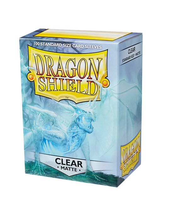 Dragon Shield - Standard Sleeves - 100 Clear Matte Sleeves