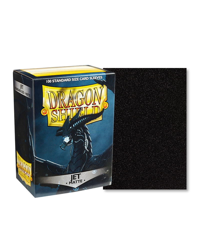 Dragon Shield - Standard Sleeves - 100 Matte Jet Sleeves
