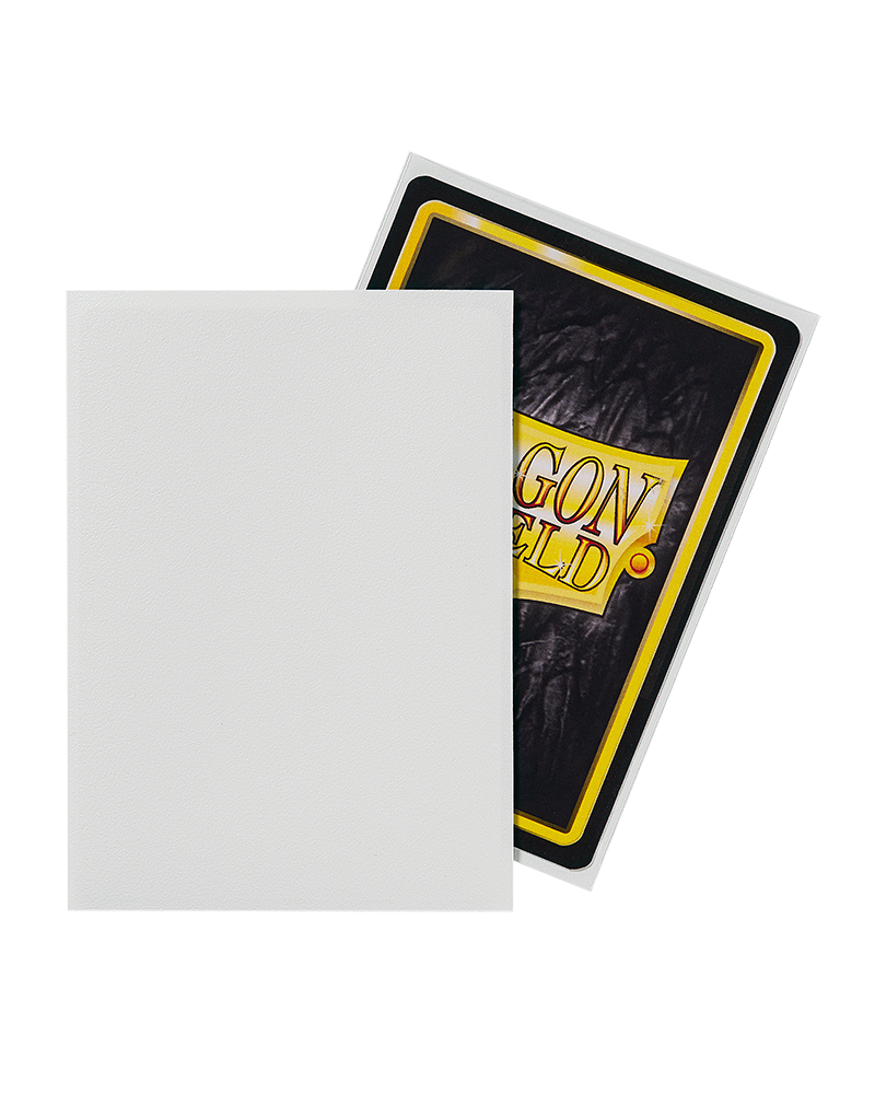 Dragon Shield Standard Sleeves - Matte White (100 Sleeves)