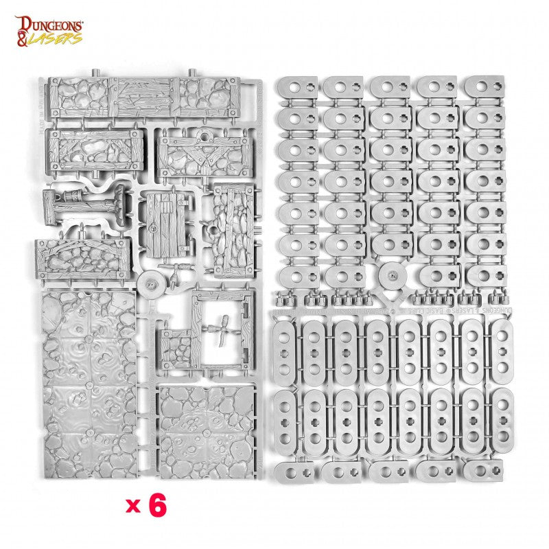 Dungeons & Lasers - Dwarven Mine Half-Height Walls