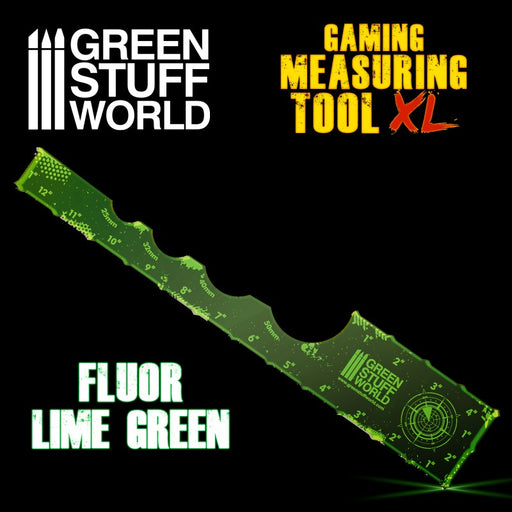 Gaming Measuring Tool - Fluor Lime Green 12 inches XL