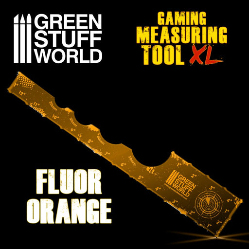 Gaming Measuring Tool - Fluor Orange 12 inches XL
