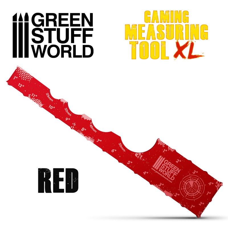 Gaming Measuring Tool - Red 12 inches XL