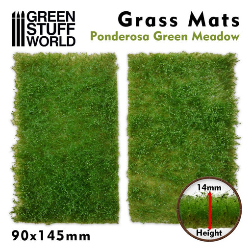 Grass Mat Cutouts 90x145mm - Ponderosa Green Meadow