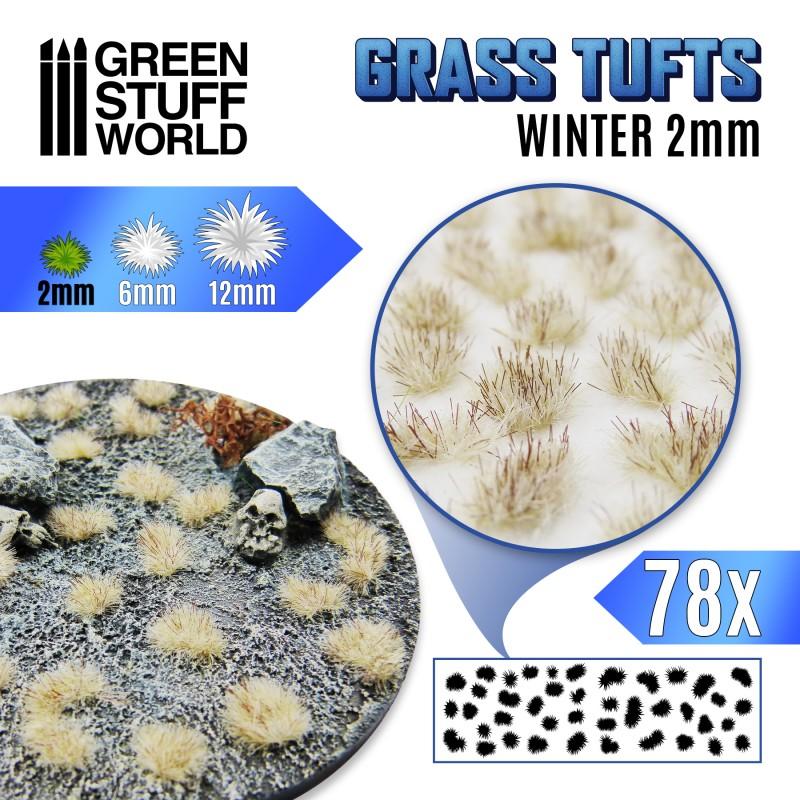 Grass TUFTS - 2mm self-adhesive - Winter