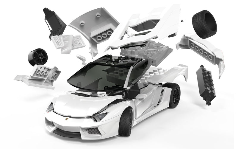 QUICKBUILD Lamborghini Aventador White