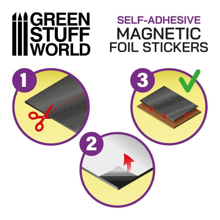 Self Adhesive Magnetic Sheets - Magnetic Sheet & Rubber Steel Sheet Combo
