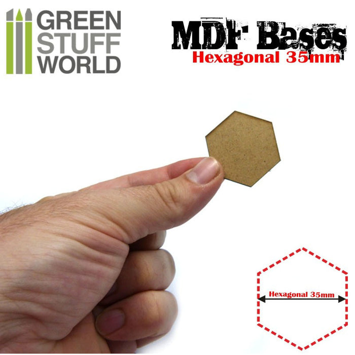 MDF Bases - Hexagonal 35 mm