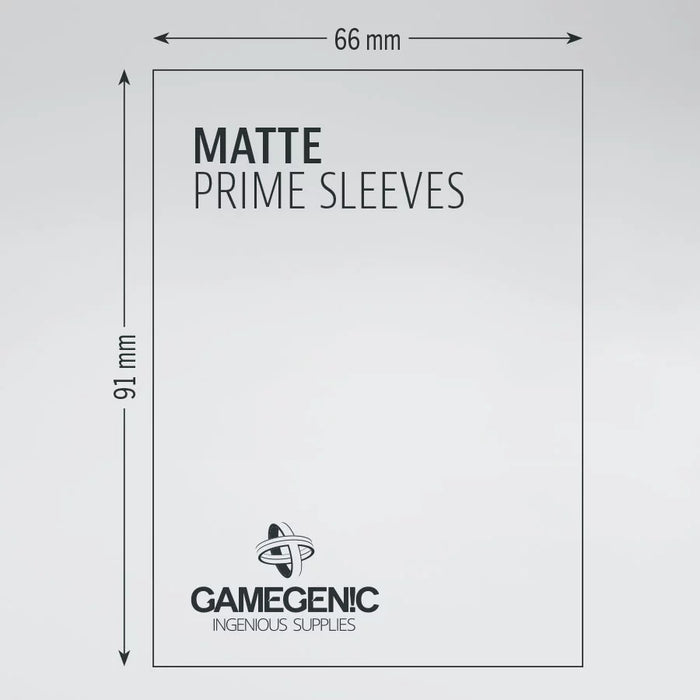 Gamegenic - Matte Prime Sleeves - Green (100 Sleeves)