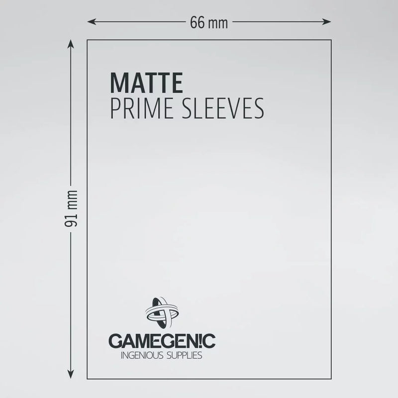 Gamegenic - Matte Prime Sleeves - Lime (100 Sleeves)