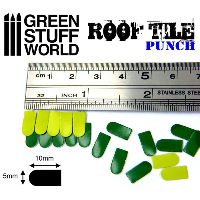 Green Stuff World: Miniature Roof Tile Punch - Black