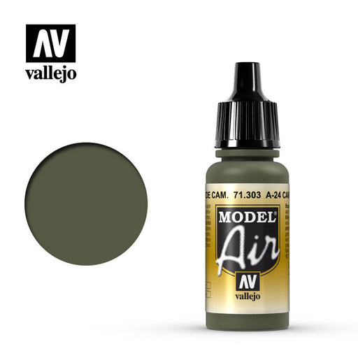 Vallejo Model Air: A-24M Camouflage Green - 17ml