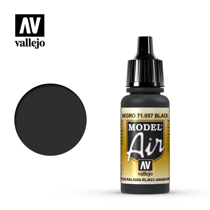 Vallejo Model Air: Black - 17ml