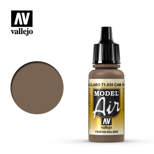 Vallejo Model Air: Camouflage Pale Brown - 17ml
