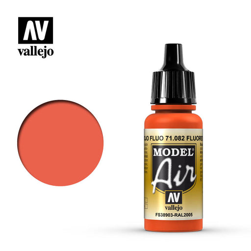 Vallejo Model Air: Fluorescent Red - 17ml