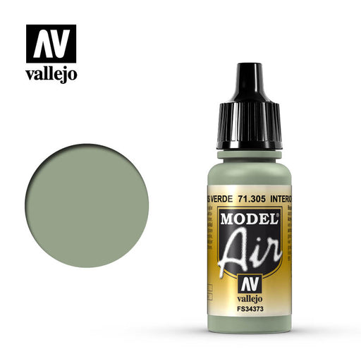 Vallejo Model Air: Interior Grey Green - 17ml