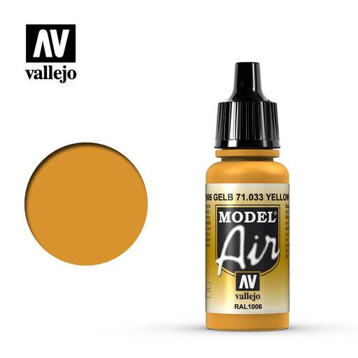 Vallejo Model Air: Yellow Ochre - 17ml