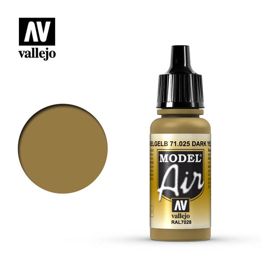 Vallejo Model Air: Dark Yellow - 17ml
