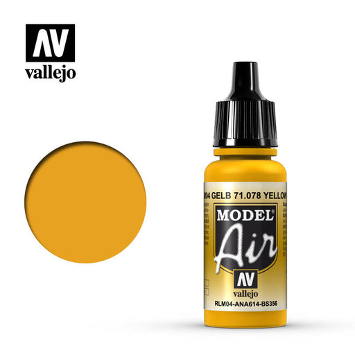 Vallejo Model Air: Yellow RLM04 - 17ml