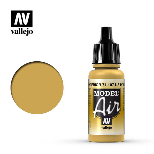 Vallejo Model Air: US Interior Yellow - 17ml