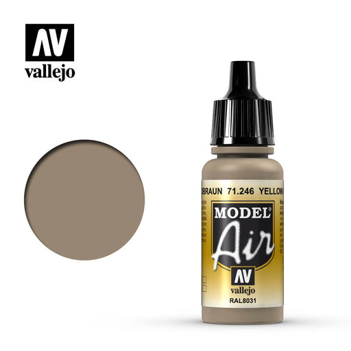Vallejo Model Air: Yellow Brown - 17ml
