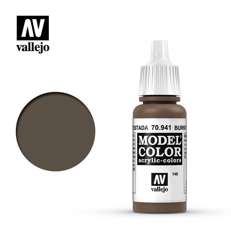 Vallejo Model Color Burnt Umber - 17ml