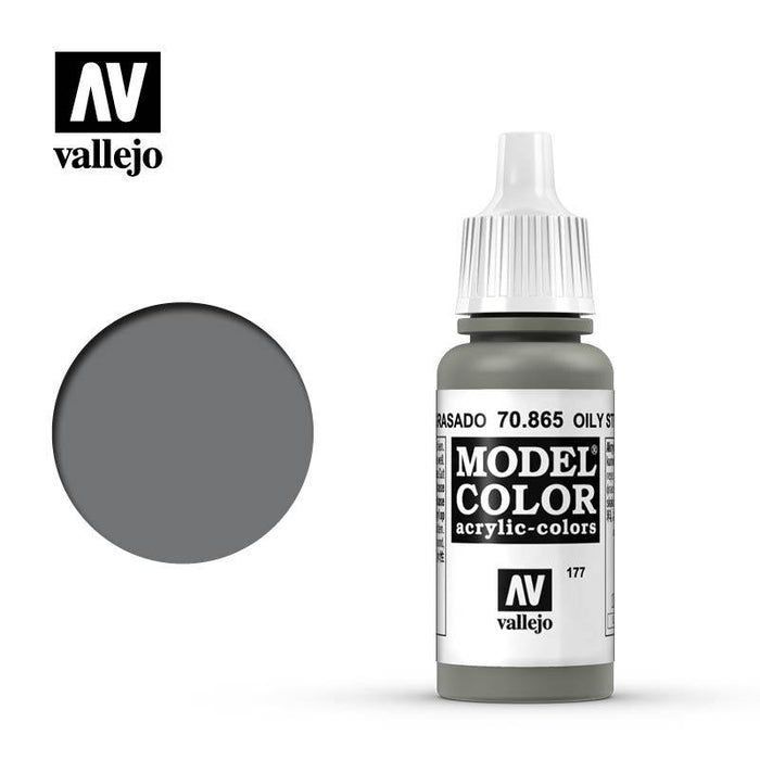 Vallejo Model Color Oily Steel - 17ml