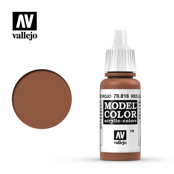 Vallejo Model Color Red Leather - 17ml