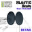 Plastic Bases - Oval 75x42mm Black