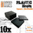 Plastic Bases - Square 40x40mm Black