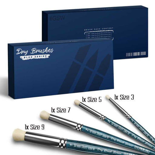 Premium Dry Brush Set - BLUE Series