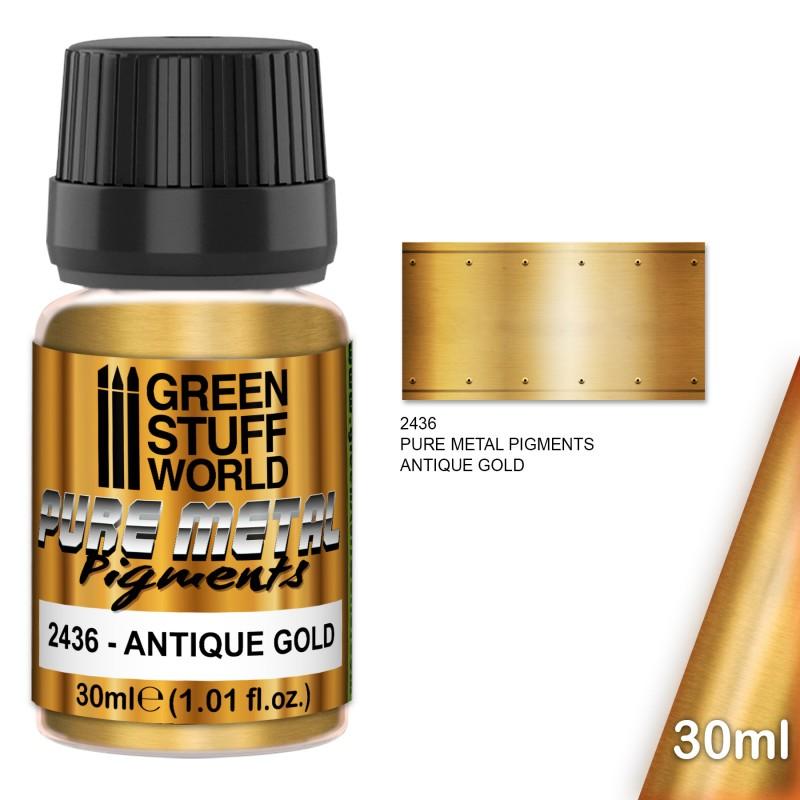 Green Stuff World: Pure Metal Pigments - ANTIQUE GOLD, 30ml