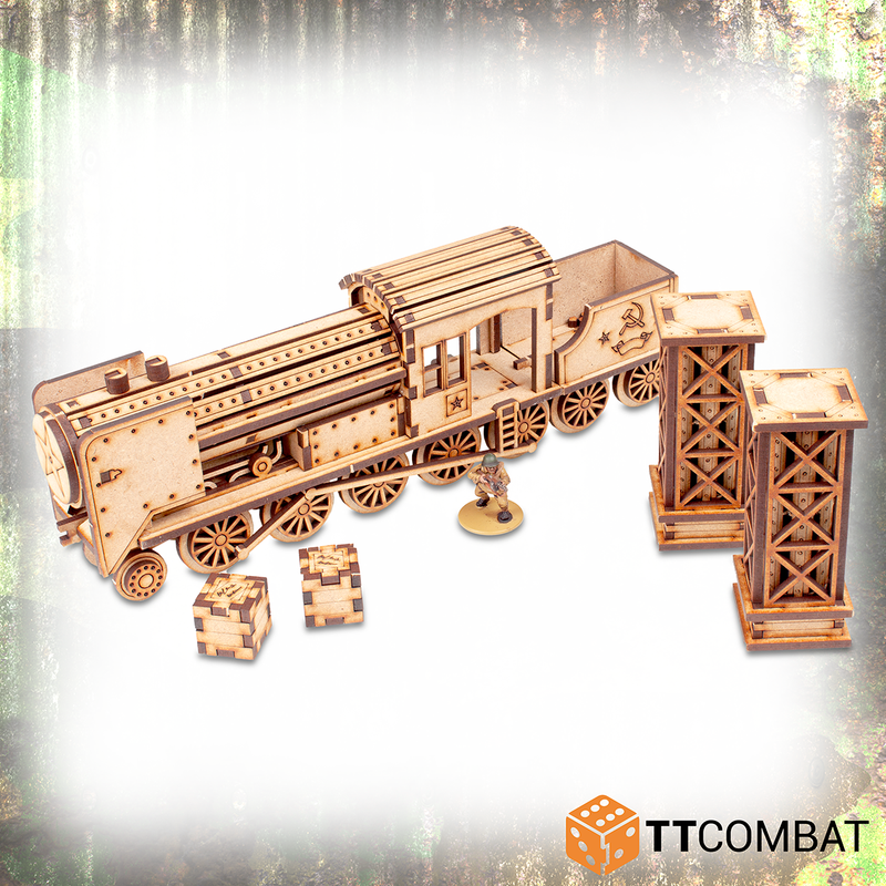 TTCombat - RED STAR RAILWAY ENGINE, 28MM