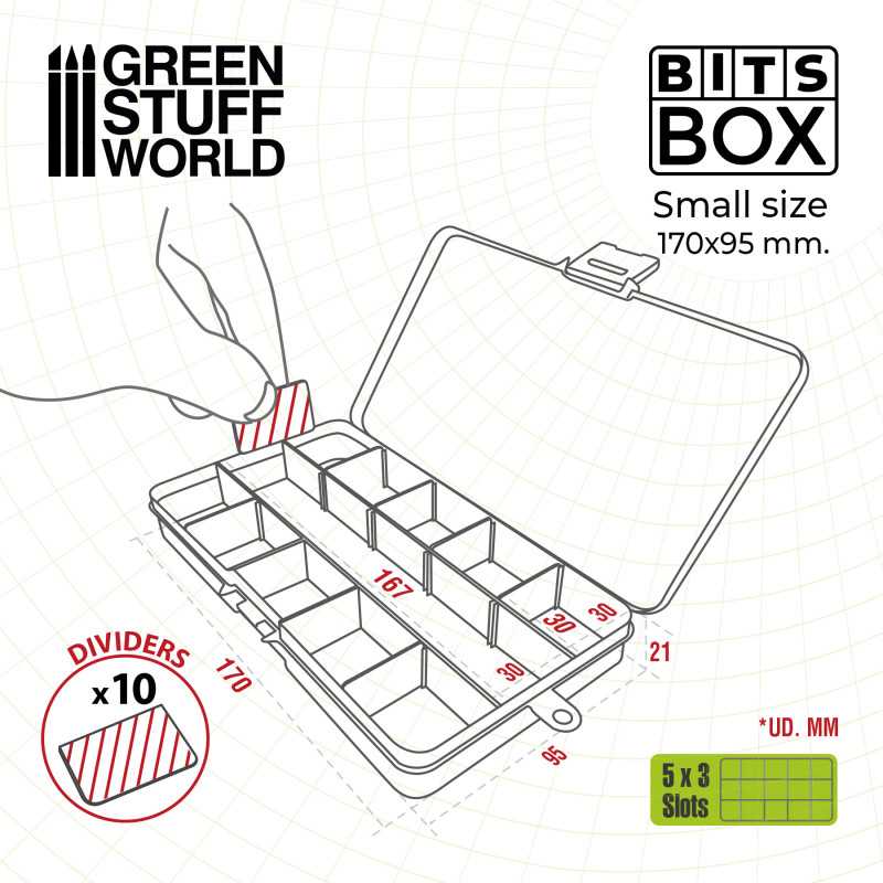 Removable Plastic Bits Box - Small